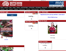 Tablet Screenshot of hitchinrfc.com